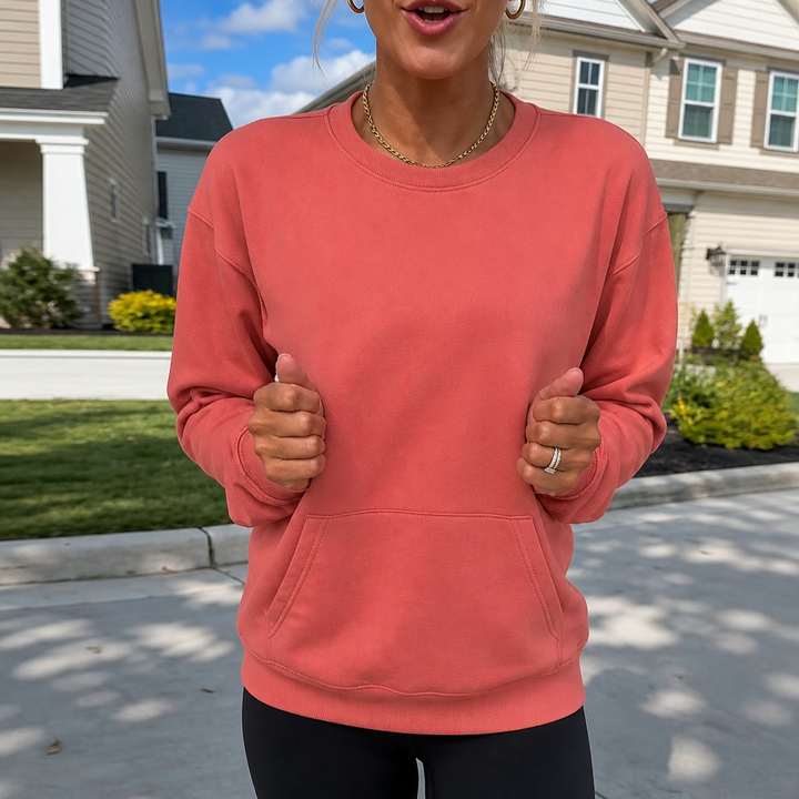 Restfield – Oversized Kangaroo Pocket Crewneck Sweatshirt