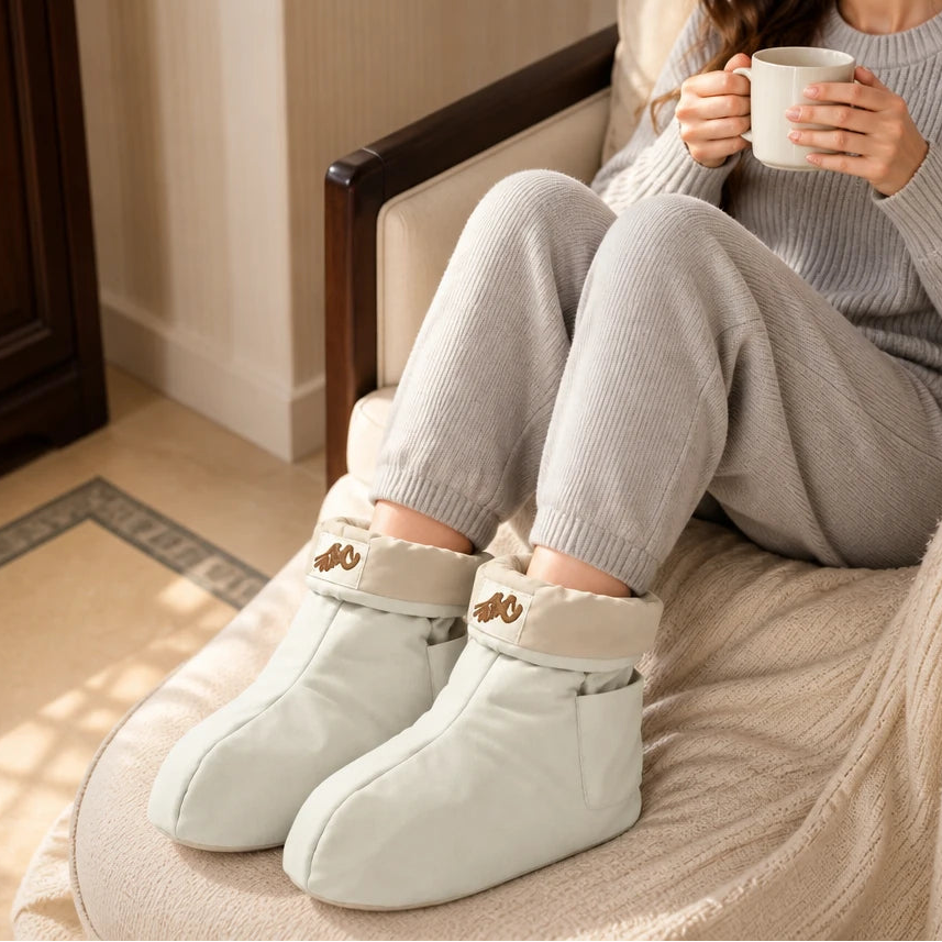 CosyStep – USB Heated Padded Foot Warmer Boots