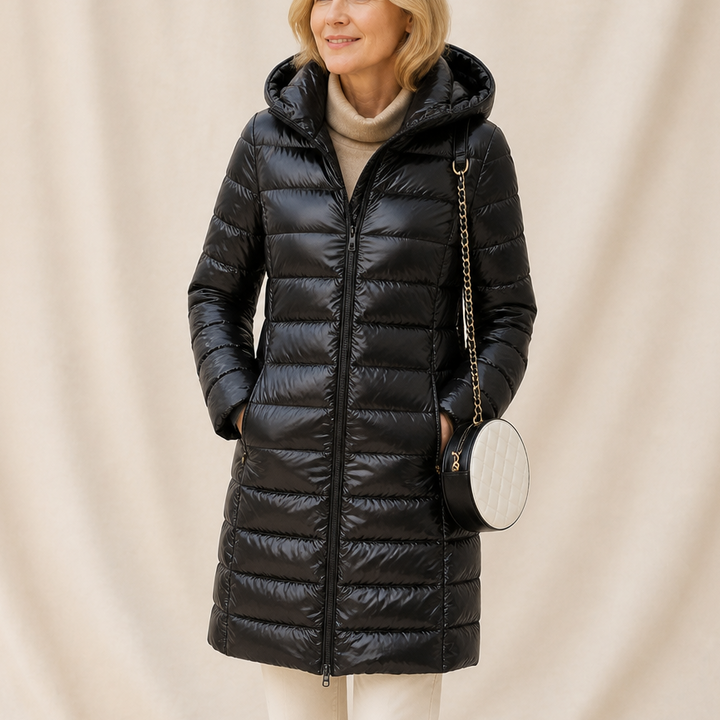 Veluna – Long Quilted Puffer Coat