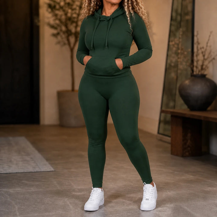 Fallora – Fitted Hoodie And Leggings Set