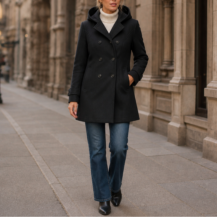 Mayfield – Double-Breasted Hooded Peacoat