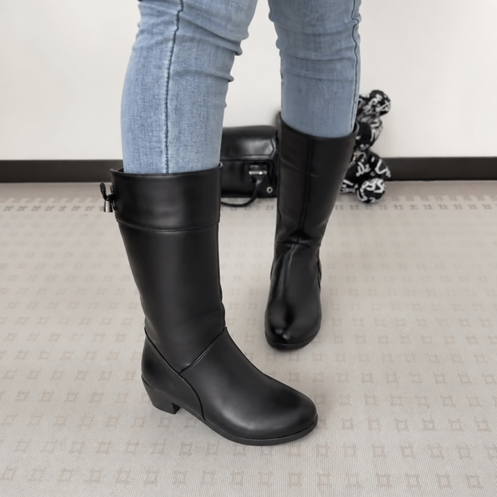 Warmglide – Plush-Lined Side-Zip Mid-Calf Boots