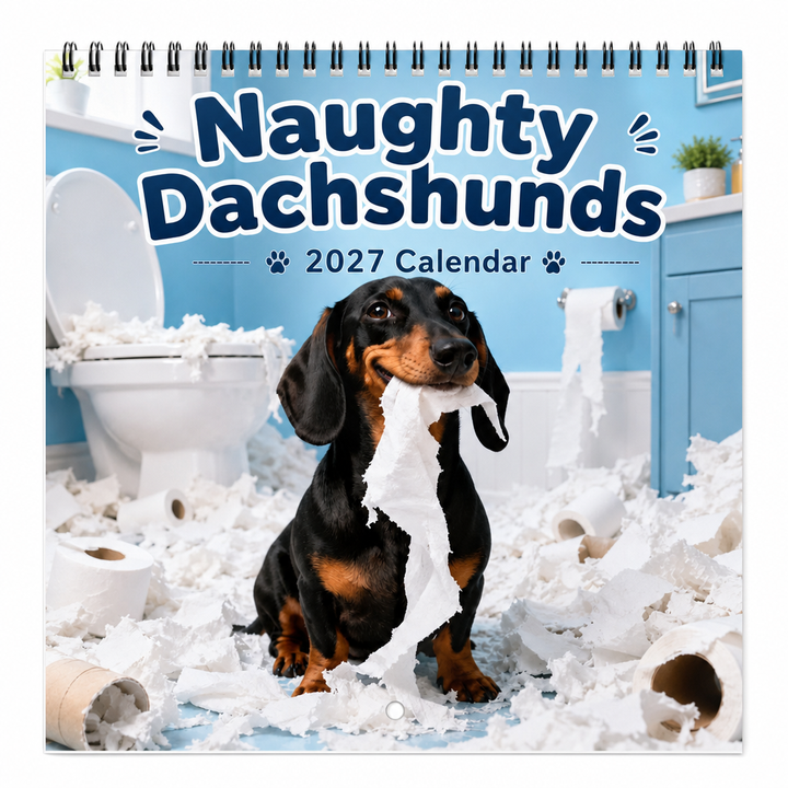 Dapper Dachshunds – Funny Dachshund Wall Calendar