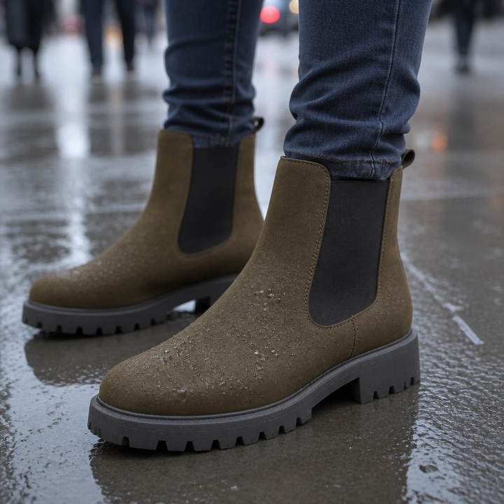 Traqora – Wide-Fit Stretch-Panel Chelsea Boots
