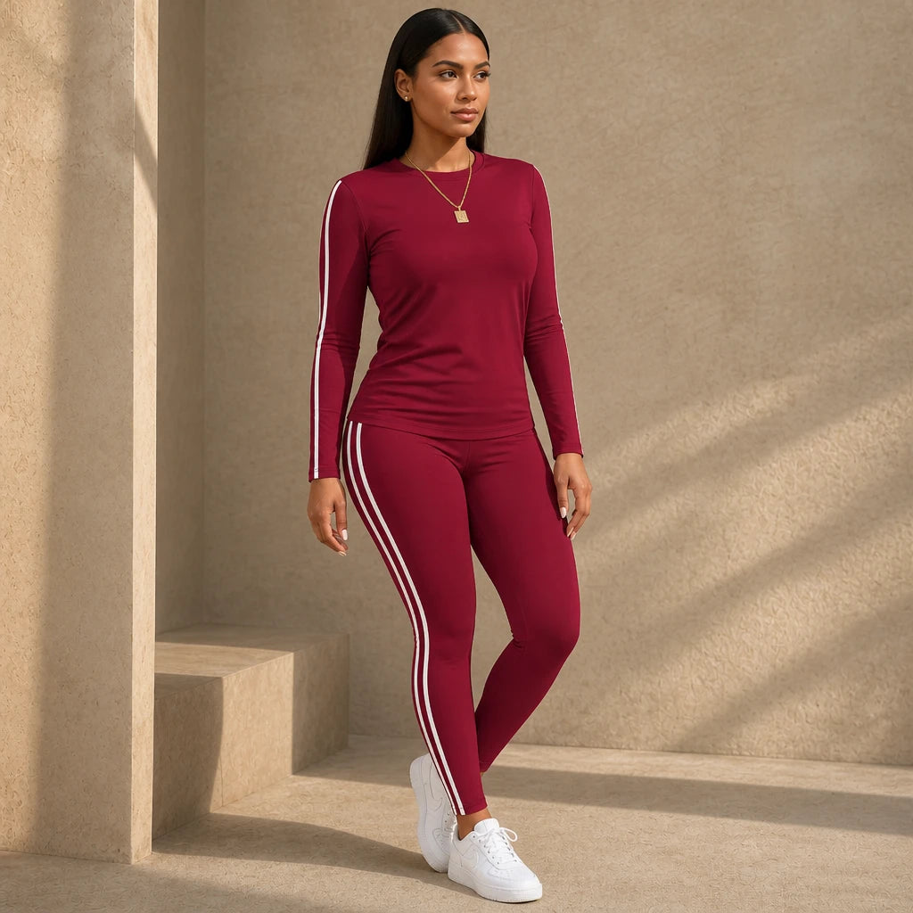 Wearbella – Long Sleeve Two-Piece Tracksuit Set