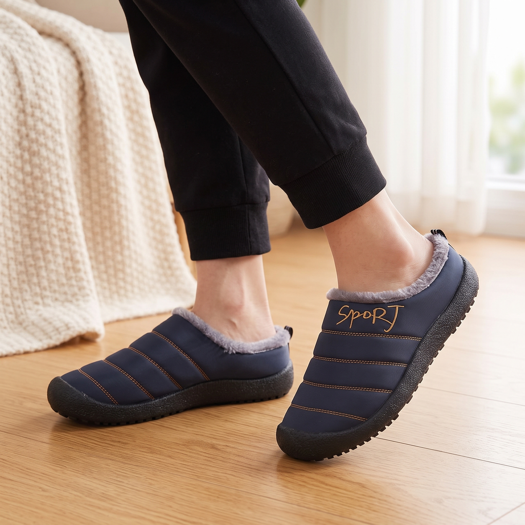 Winterelle – Fleece-Lined Look Winter Slip-On Shoes