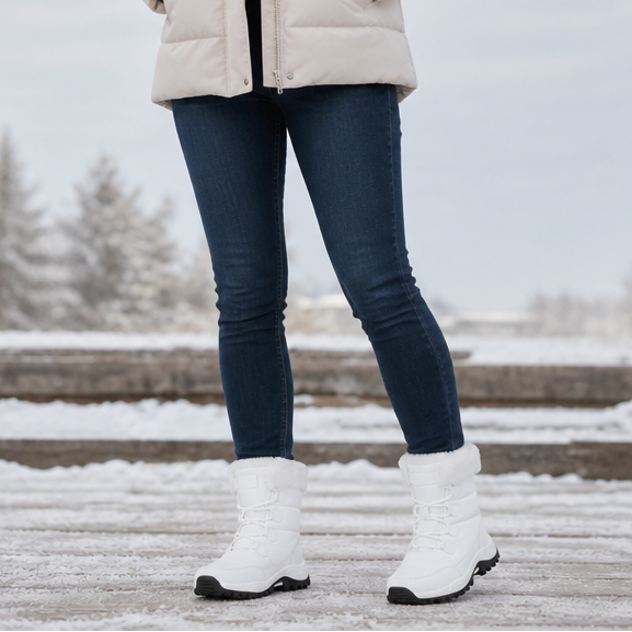 Cozywalk – Fleece-Lined Non-Slip Platform Snow Boots