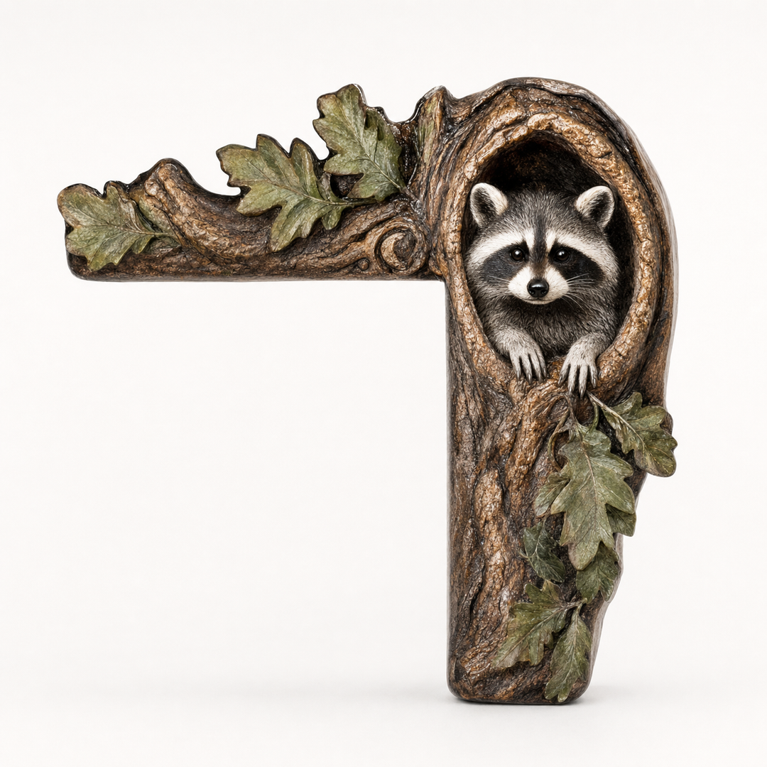 Hollowbrook – Raccoon Tree Hollow Doorframe Topper