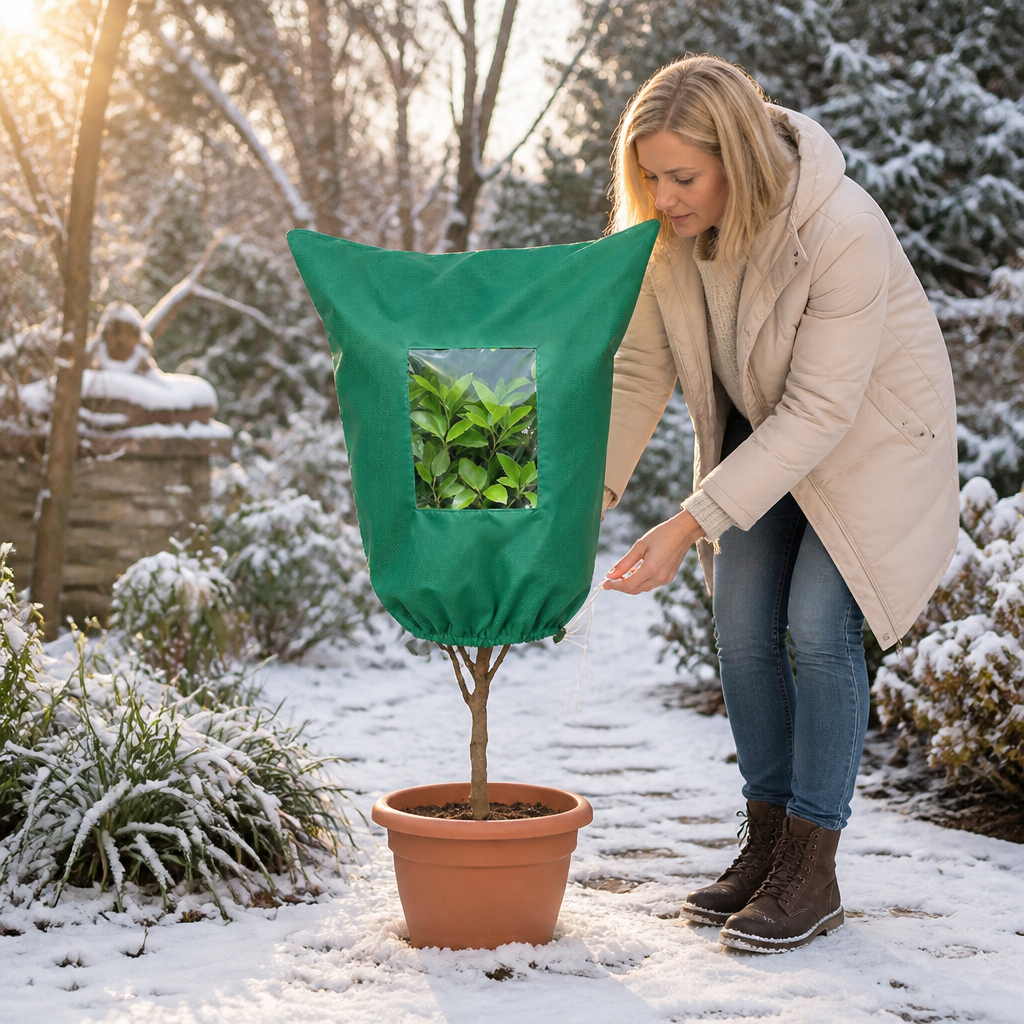 Frostview – Mesh Window Zippered Plant Frost Cover