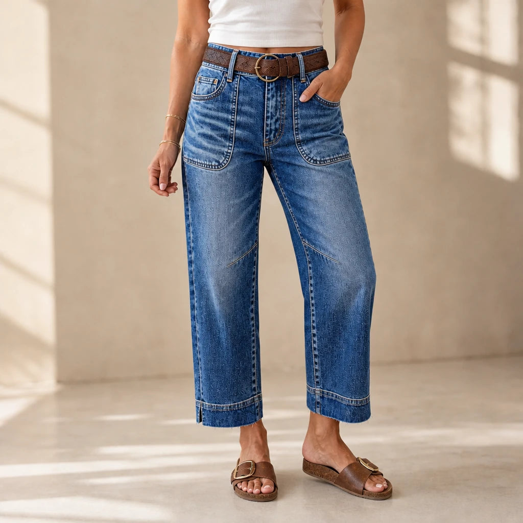 Vintara – High-Rise Vintage Straight-Leg Jeans