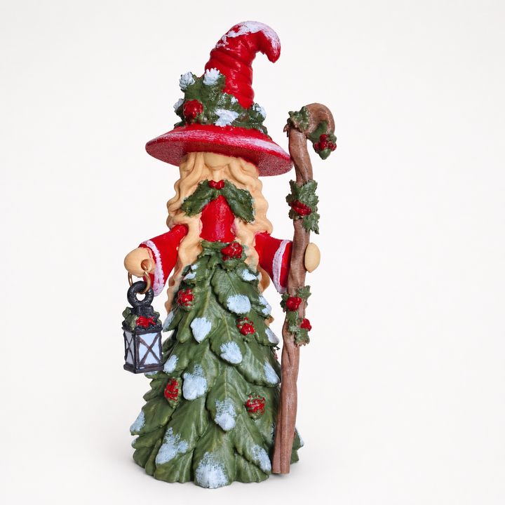Enchantwood – Pine-Textured Witch Hat Holiday Figurine
