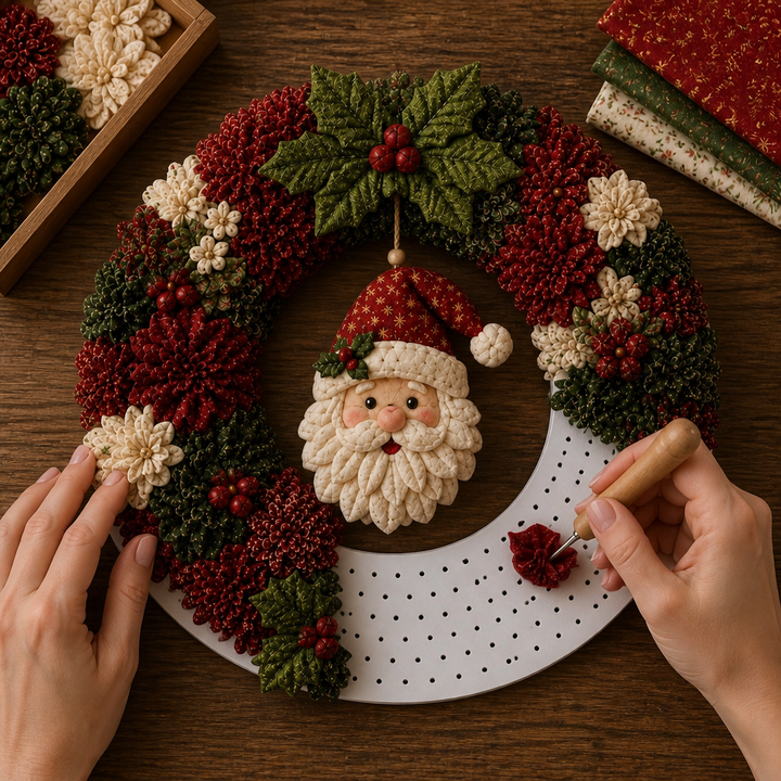 Foldera – No-Sew Poke Fabric Wreath Kit