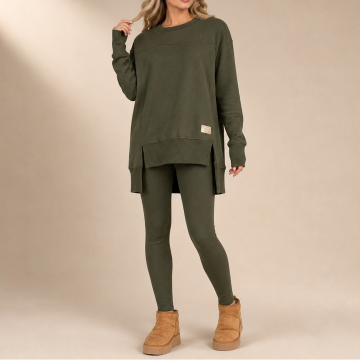 Wearbella – Split Sleeve Top And Pants Set
