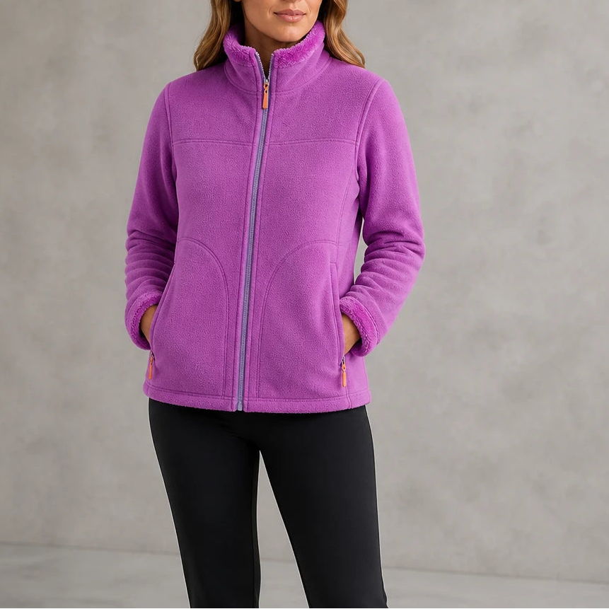 Velora – Zip-Up Fleece Winter Jacket