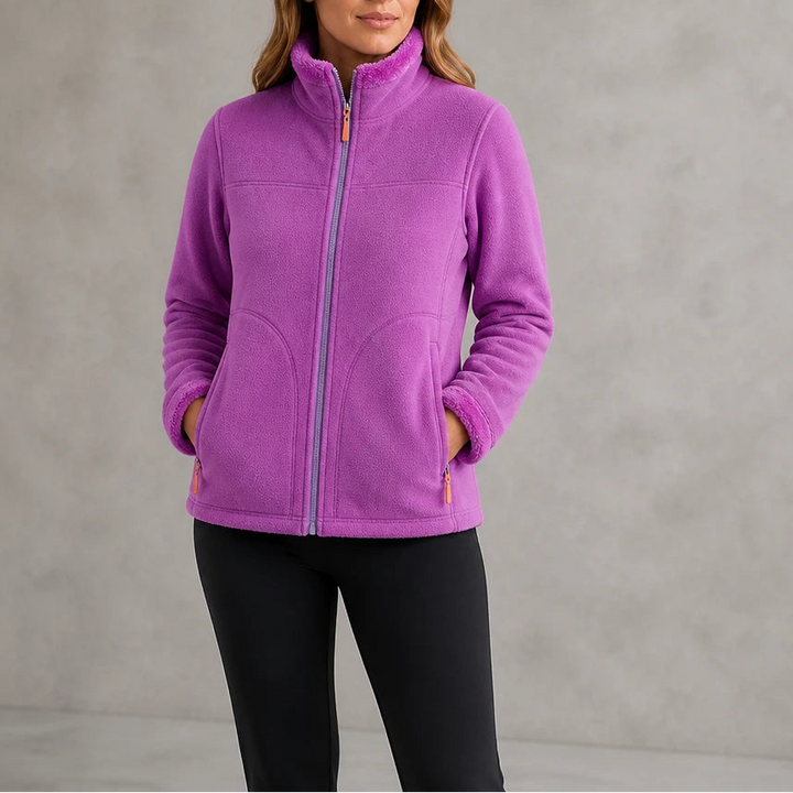 Velora – Zip-Up Fleece Winter Jacket