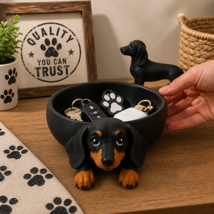 Wienerly – Dachshund Tray That Gives Loose Keys A Home