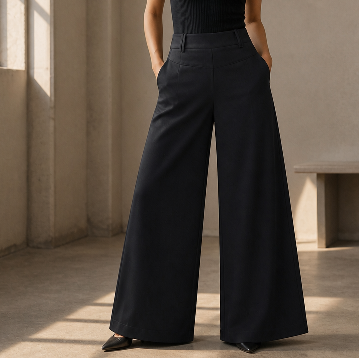 Wearlise – High-Waisted Wide-Leg Trousers