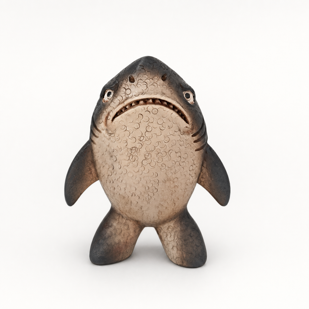 Grumplin – Weathered Coastal Shark Duo Figurine Set