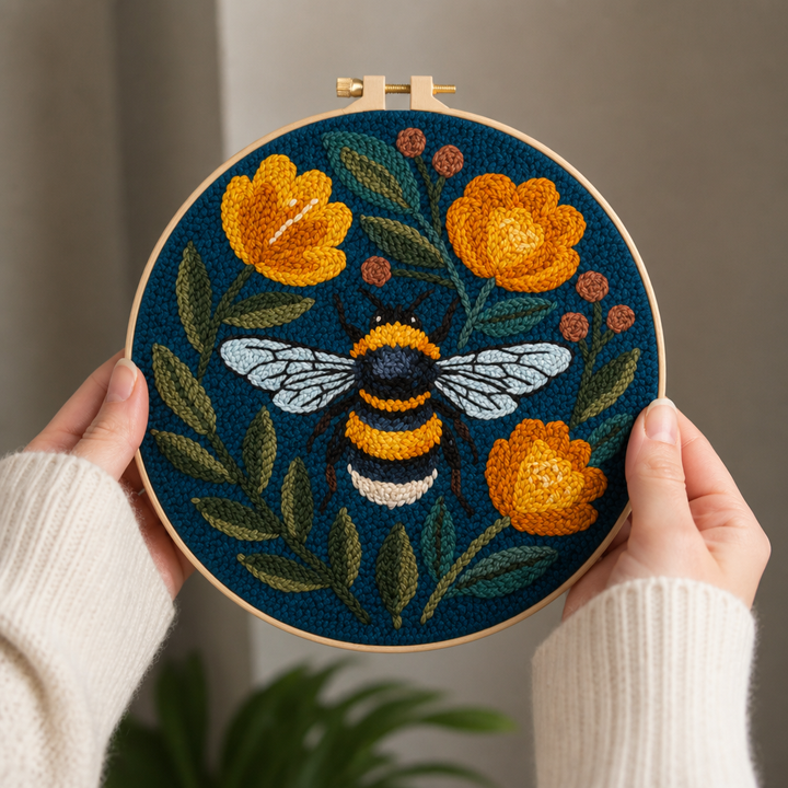 Blossom & Bumble – Bumblebee Punch Needle Kit