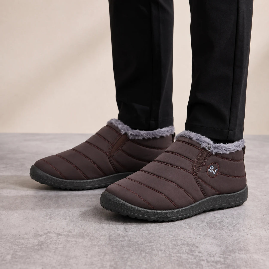 Froststep – Fleece-Lined-Look Waterproof Slip-On Winter Shoes