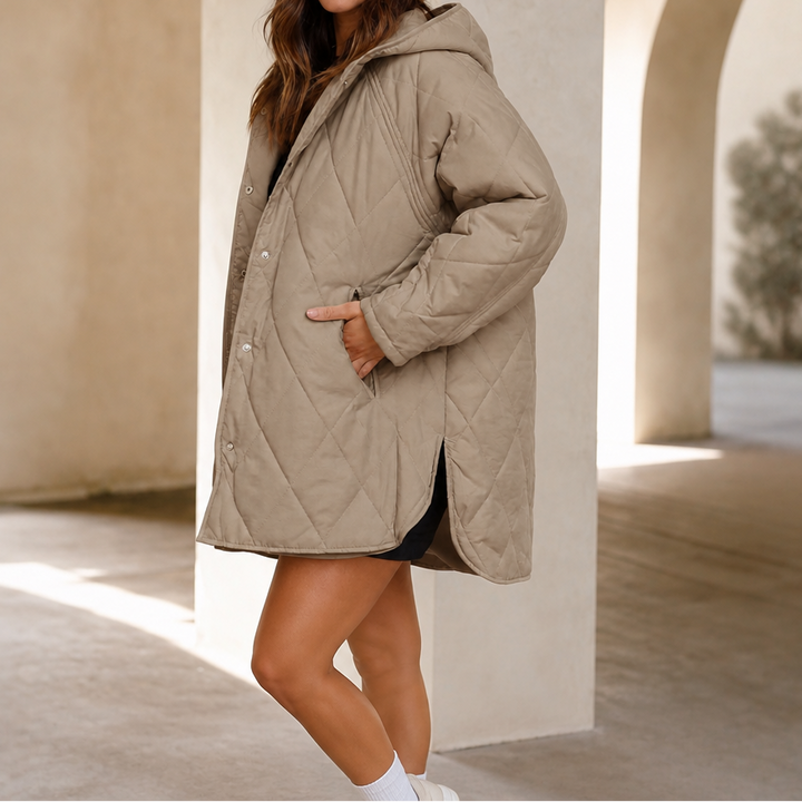 Wearbella – Diamond Quilted Hooded Puffer Jacket