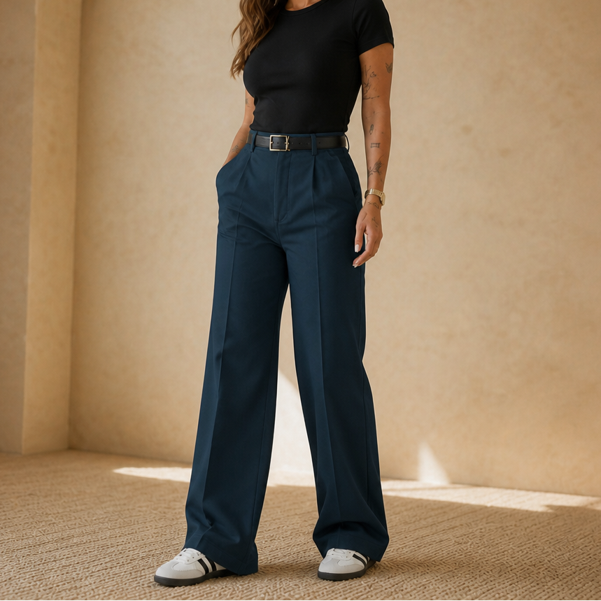 Wearbella – High-Waisted Wide-Leg Trousers