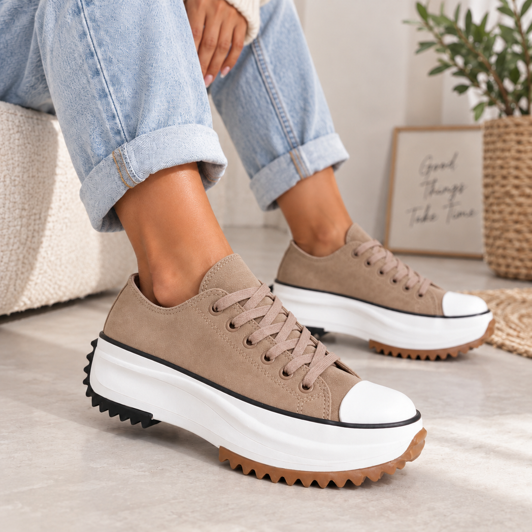 Bettina – Platform Lace-Up Sneakers