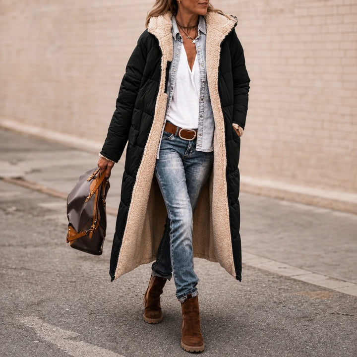 Reversa – Long Quilted Reversible Puffer Coat