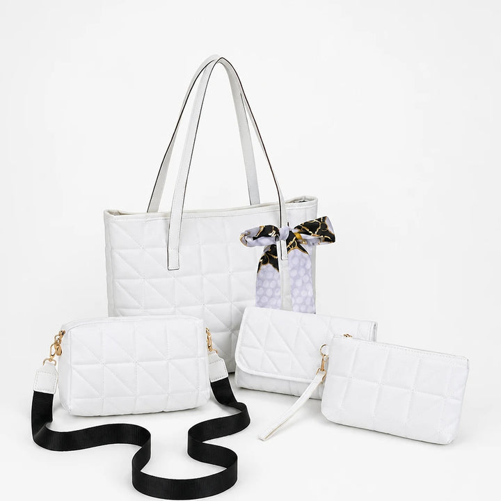 Modella – Geometric Padded Four-Piece Bag Set