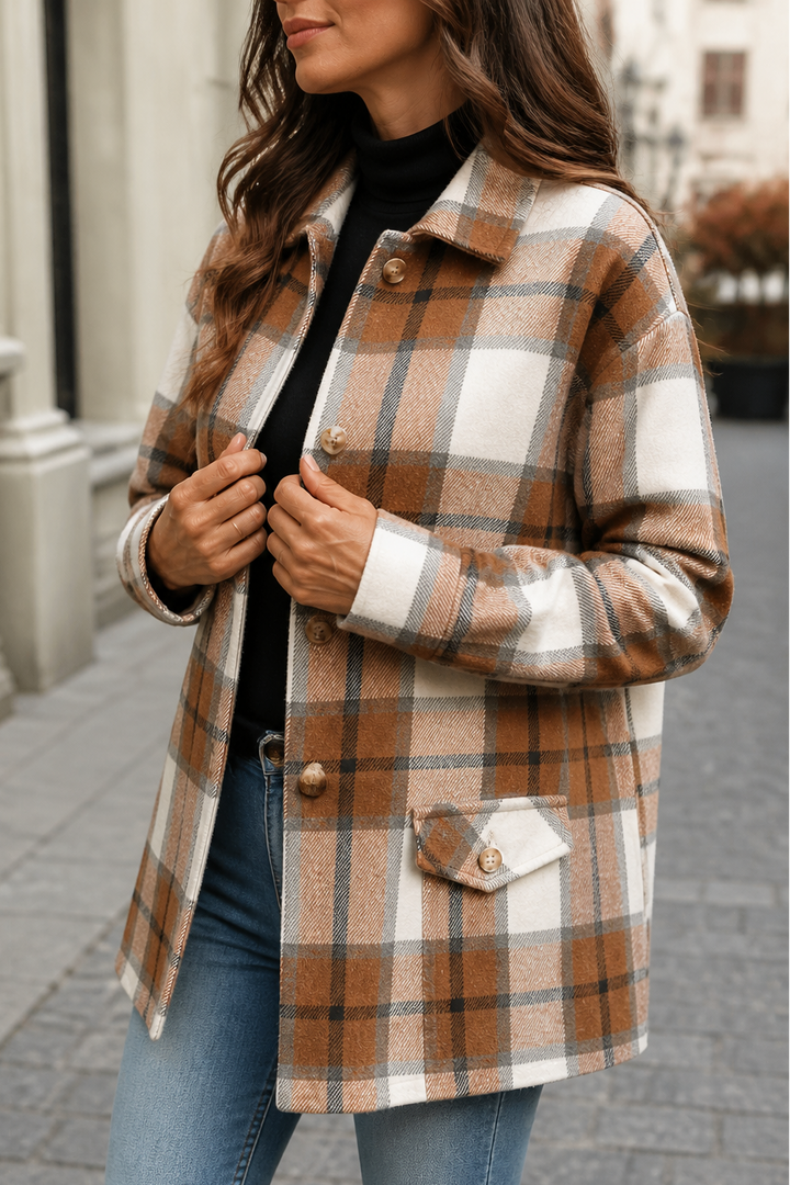 Shackston – Plaid Relaxed-Fit Shirt Jacket