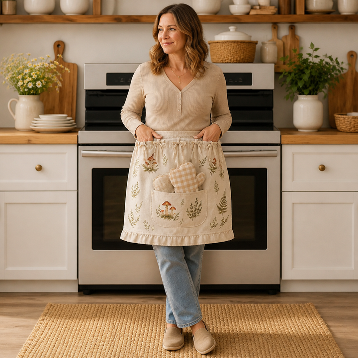 Hearth & Hem – Pumpkin Ruffled Kitchen Handle Skirt
