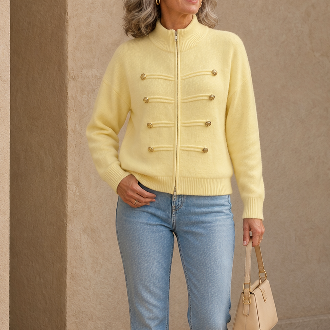 Zipelle – Two-Way Zip Sweater Jacket