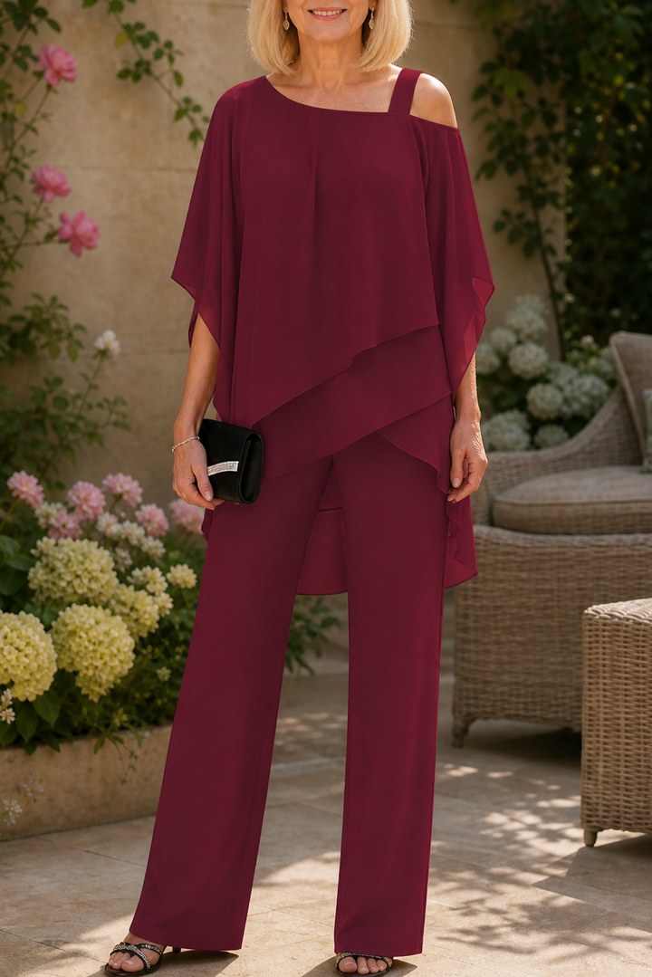 Mariella – Asymmetric Layered Two-Piece Set