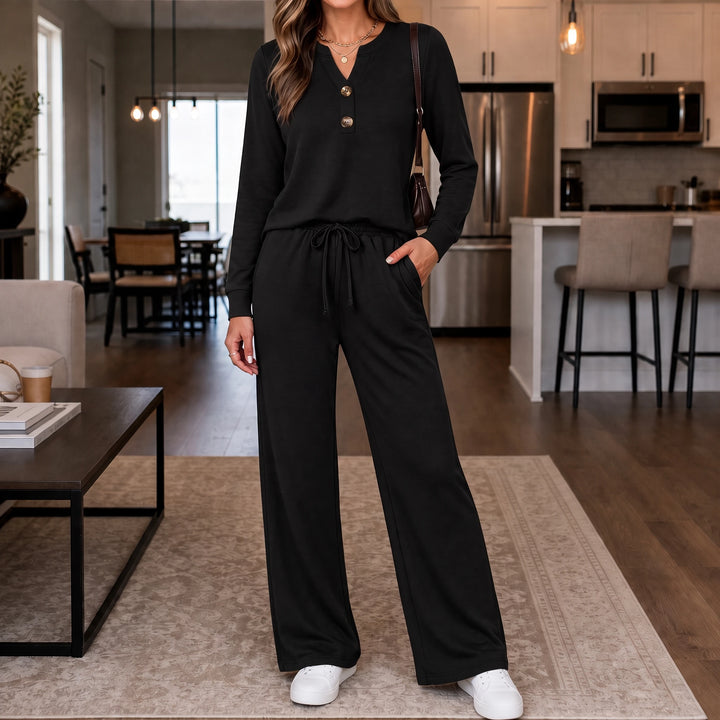 Wearbella – Coordinated Top And Pants Lounge Set