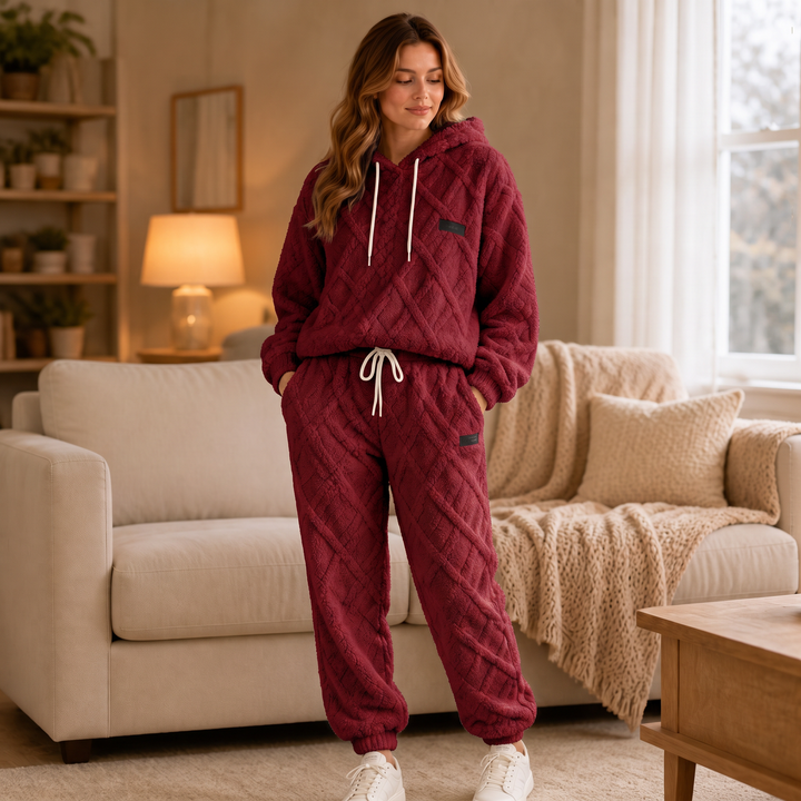 Veloura – 3D Embossed Lounge Set