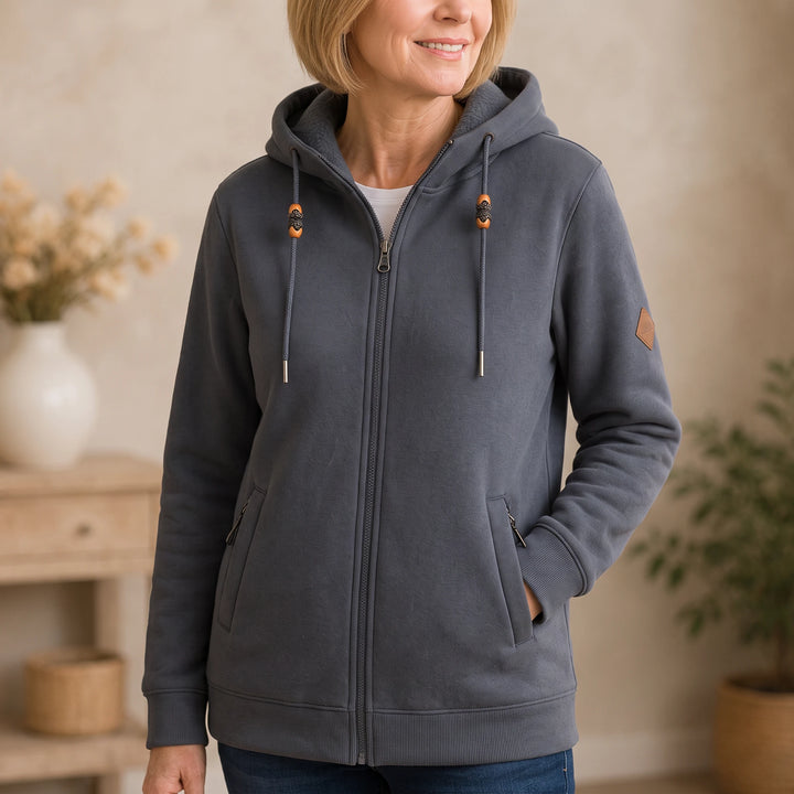 SherpaHaven – Thickened Sherpa-Look Full-Zip Hoodie
