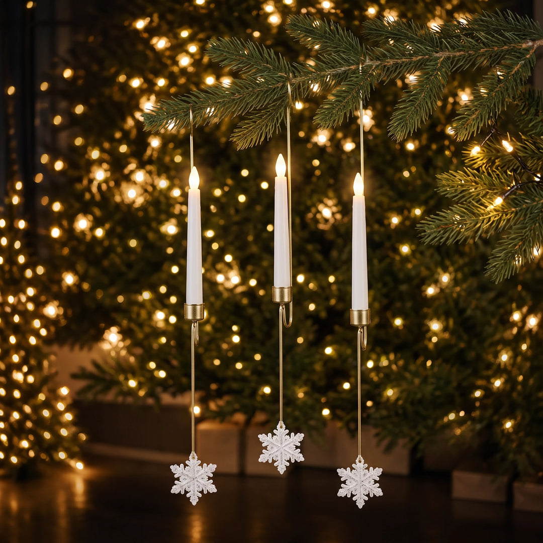Gildora – Hanging Flameless LED Christmas Tree Candles (12-piece set)