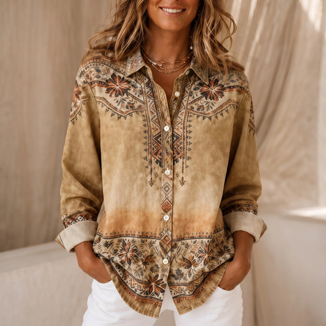 Harlowe – Stripe Button-Up Shirt