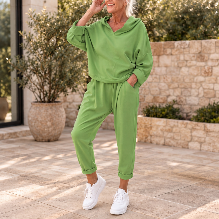 Loungetta – Hooded Sweatshirt And Lounge Pants Set