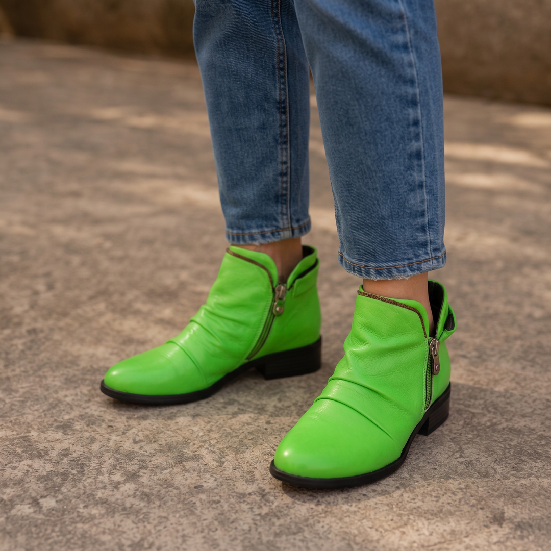 Vela Boots – Side-Zip Slim Ankle Boots