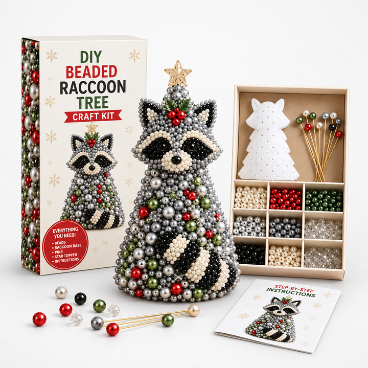 Tinsel Tails – Beaded Animal Christmas Tree Ornament Kit