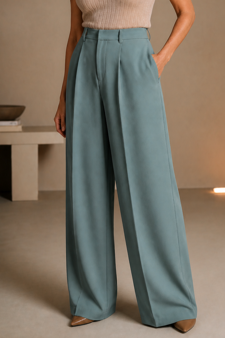 Longline – High-Waisted Wide-Leg Trousers