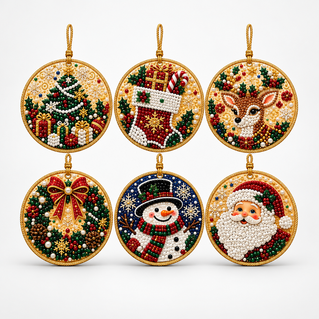 Noëluxe – Pearl And Gemstone Christmas Ornament Craft Kit