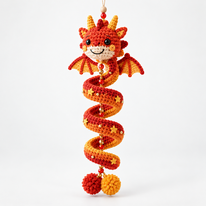 Dracora – Spiral Dragon Crochet Ornament Kit