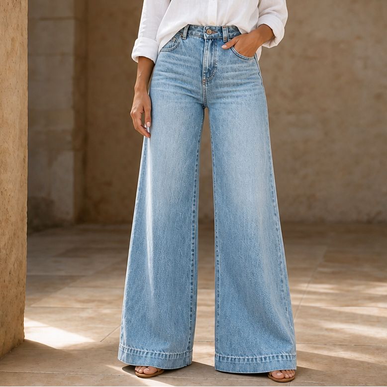 Lunaleg – High-Waisted Wide-Leg Jeans