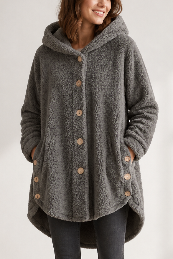 Fenwick – Button-Front Fleece-Look Shirt Jacket