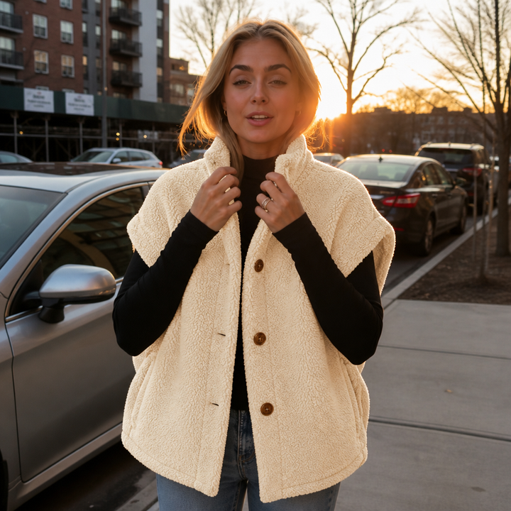 Hearth & Hush – Sherpa Fleece-Look Vest