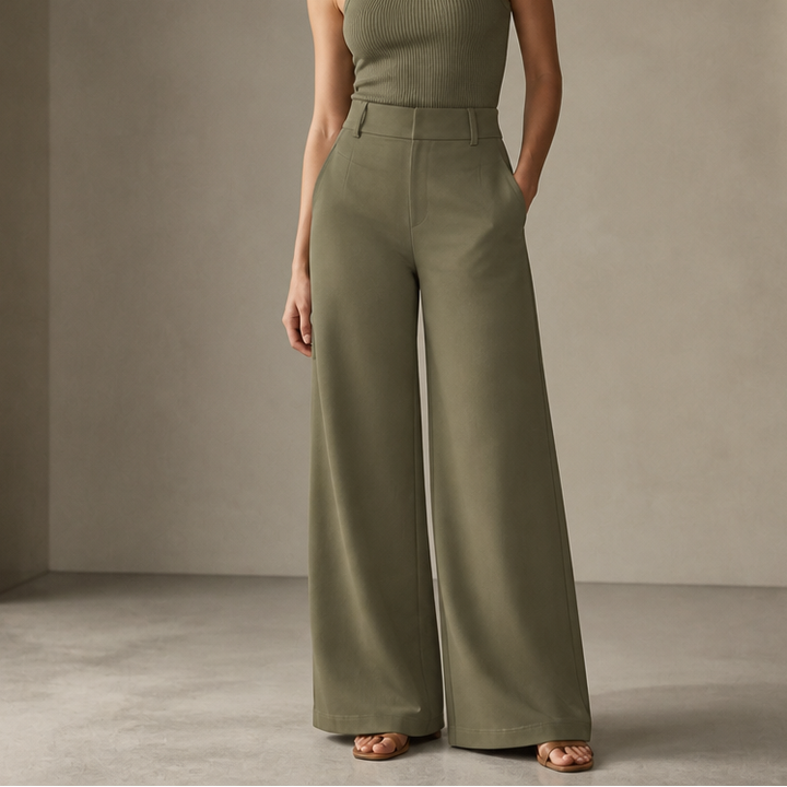 Wearlise – High-Waisted Wide-Leg Trousers