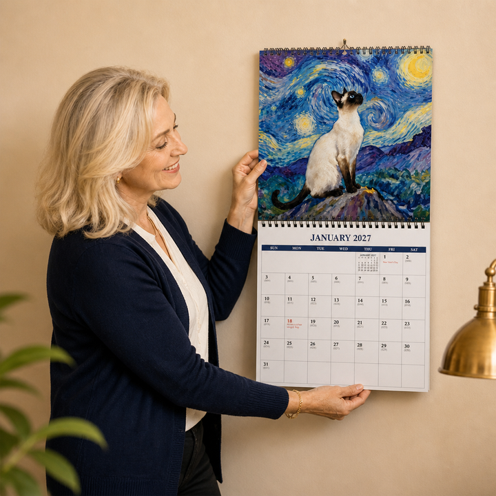 Purrfecto – 2027 Masterpiece Cat Wall Calendar