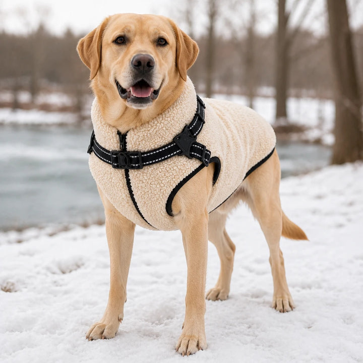 Warmstride – Fleece Dog Coat With Built-In Harness